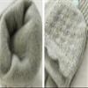 Flush of Dawn Winter Wool Gloves Women Convertible Fingerless Gloves Thickened Warm Fleece Knitted Gloves Touchscreen Knit Gloves (Gray green) view 2