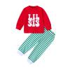 Big/Little Brother Big/Little Sister Matching Outfit Crewneck Sweatshirt Striped Pants Toddler Christmas Clothes (Striped Litter Sister, 2-3 Years) view 1