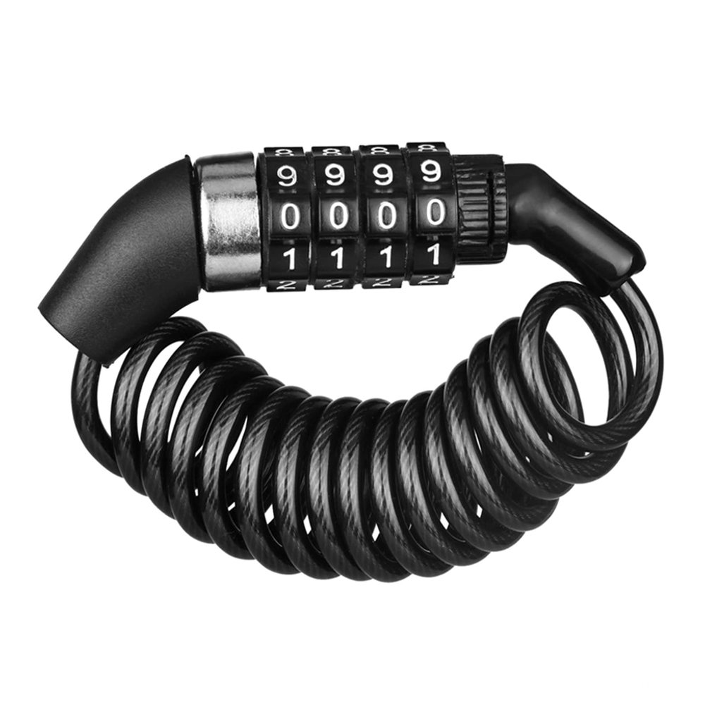 Anti-Theft Password Bicycle Locks Rust-Proof Corrosion Resistant Anti-Saw Combination 4 Number Code Bike Lock for Road Bike Digital Bike Lock Thicker