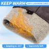 MGGMOKAY Mens Leather Gloves Sheepskin Winter Gloves with Cashmere Lined,Brown,S view 4