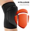 Queen Wear Volleyball Knee Pads for Men and Women  Perfect Protection for Indoor Sports, Ballet, Modern Dance  Sleek Black 4Pro (XXL) view 3