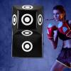 PIAOCAIYIN Wall Mounted Punching Bag, Wall Mount Uppercut Boxing Target, Adjustable Height 4 inch, Heavy Bag Boxing Training Equipment for Bedroom, Study, Gym, Black view 2