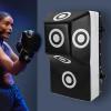 PIAOCAIYIN Wall Mounted Punching Bag, Wall Mount Uppercut Boxing Target, Adjustable Height 4 inch, Heavy Bag Boxing Training Equipment for Bedroom, Study, Gym, Black view 3
