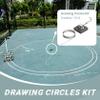 RESKIU Court Line Tape Machine, Court Line Tape Machine with Drawing Circle Kit, Floor Tape Applicator, Easy to Use and Labor-Saving,for Basketball Courts,Roads,Parking Lots,Badminton Courts view 2