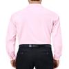Alimens & Gentle Mens Dress Shirts 4-Way Stretch Long Sleeve Collared Casual Solid Wedding Dating Button Down Shirt Pink view 2