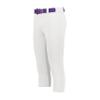 Augusta Sportswear Girls Gamer Classic Softball Pant White S view 1