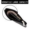 2 Pack Portable PU Leather Mini Coin Purse with Zipper for Women - Credit Card, Folded Bills, ID, Key, Headset, Lipstick (Black & Coffee) view 3