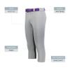 Augusta Sportswear Girls Gamer Classic Softball Pant Blue Grey M view 4