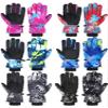 Bencailor 6 Pairs Kids Winter Gloves Waterproof Ski Glove Boy Girl Warm Snow Snowboard Mittens for Cold Unisex(Red Blue Dark Pink Gray Custom Green Custom Black,8-12 Years,Fashion,Marble) view 1