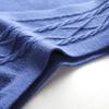 Men's V-Neck Button Up Vest Male Sleeveless Casual Sweater Knitwear Ribbed Knit Slim Fit Cardigan with Pocket (XX-Large,Blue) view 4