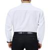 Alimens & Gentle Mens Dress Shirts 4-Way Stretch Long Sleeve Collared Casual Solid Wedding Dating Button Down Shirt White view 2