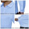 Alimens & Gentle Mens Dress Shirts Blue Long Sleeve Button Up Shirt Wrinkle Free Stretch Regular Fit Business Casual Shirts view 4