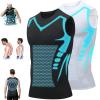 lunhaifi Zemanva Correction Vest, Ionic Shaping Sleeveless Shirt, menionic Tourmaline Posture Corrector Shaping Vest (F,2XL) view 1