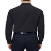 Alimens & Gentle Mens Dress Shirts 4-Way Stretch Long Sleeve Collared Casual Solid Wedding Dating Button Down Shirt Black view 2