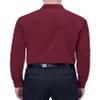 Alimens & Gentle Maroon Dress Shirt Men Stretch Wrinkle Free Long Sleeve Collared Formal Casual Button Down Shirt with Pocket view 2