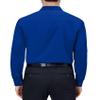 Alimens & Gentle Dress Shirts for Men Royal Blue Long Sleeve Stretch Wrinkle Free Regular Fit Prom Wedding Button Up Shirt view 2