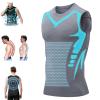 lunhaifi Zemanva Correction Vest, Ionic Shaping Sleeveless Shirt, menionic Tourmaline Posture Corrector Shaping Vest (Grey,2XL) view 1