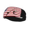 Fish Bass Fishing American Flag Sports Headband for Men Women Unisex Workout Sweat Band Fitness Stretchy for Gym Athletic Running Cycling Basketball Yoga view 1