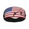 Fish Bass Fishing American Flag Sports Headband for Men Women Unisex Workout Sweat Band Fitness Stretchy for Gym Athletic Running Cycling Basketball Yoga view 2
