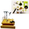 Delux Fly-Tying Material KIT for Tying 6 Basic Flies with DVD and Instruction Booklet Beginner Fly Tying KIT Fly Tying Classes Fly Tying Gift & Wooden Fly Tying Kit Ez Vise view 1