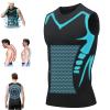 lunhaifi Zemanva Correction Vest, Ionic Shaping Sleeveless Shirt, menionic Tourmaline Posture Corrector Shaping Vest (Black,L) view 1