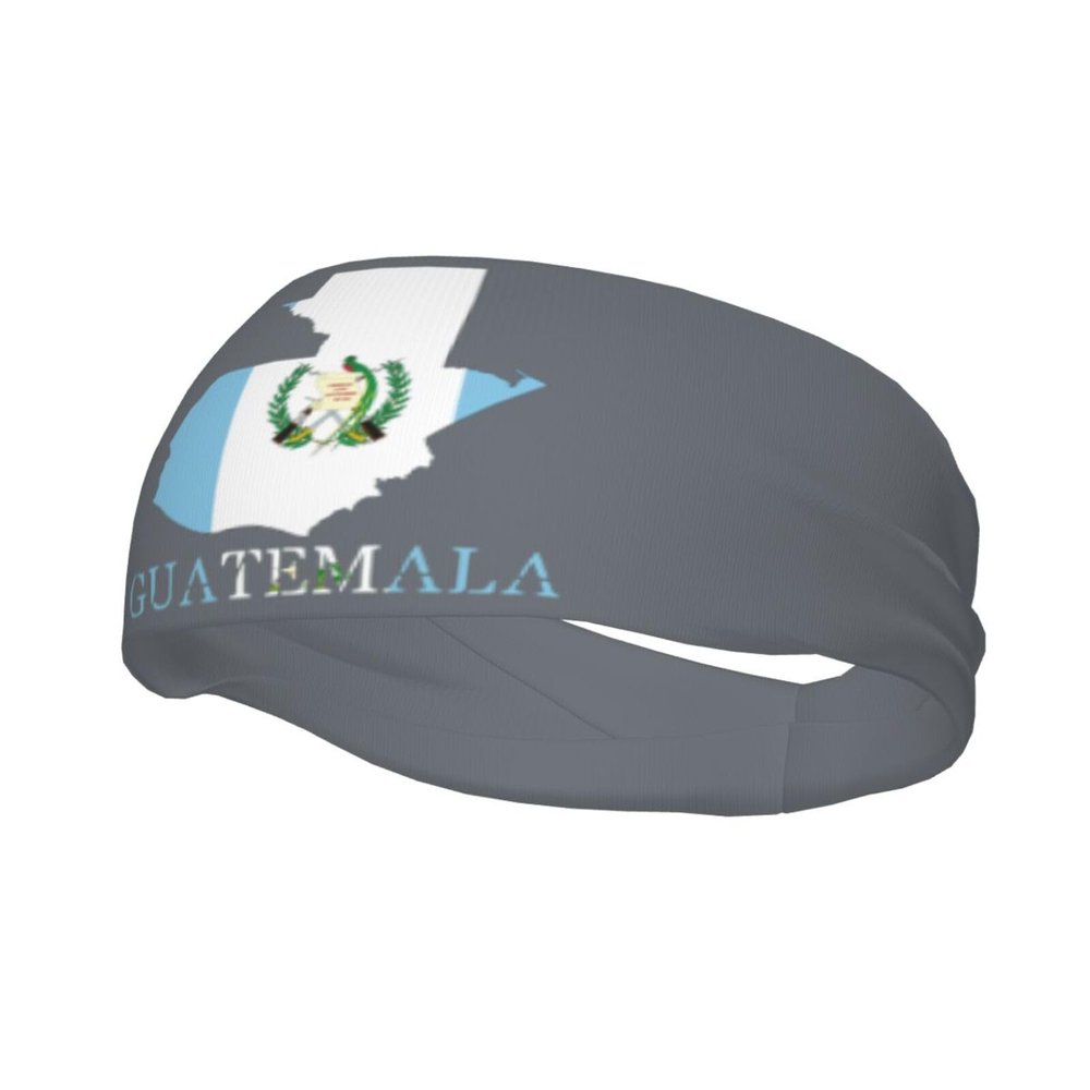Guatemala Flag Map Sports Headband for Men Women Unisex Workout Sweat Band Fitness Stretchy for Gym Athletic Running Cycling Basketball Yoga