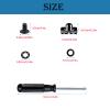 Fortunemee Football Back Plate Hardware - Screws, Nuts, Washers, Gaskets, Chicago Screws - Adult & Youth Size, 12 Sets view 3