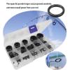 KTGCOZS Pack of 160 Fishing Rod Repair Kit Ceramic Guide Ring Wear Resistant Rod Eye Kit view 3