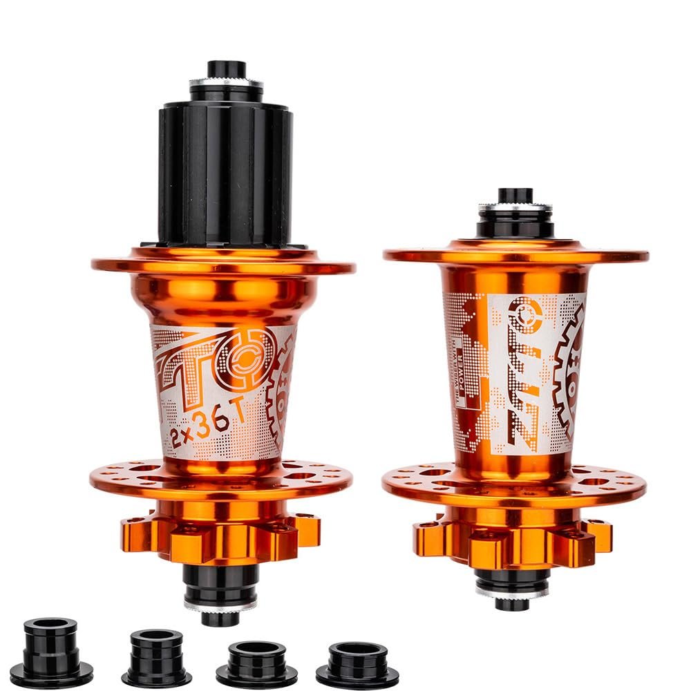 Lixada Bicycle Hub Disc 32H Front&Rear Disc Brake Hub MTB Mountain Bike 6 Pawls 32 Hole Bike Hub Disc 7075 Aluminum Ultralight Bike Disc Brake Hub for 8/9/ 10/11/ 12/13 Speed Cassette