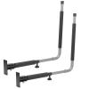 Telescopic folding car roof rack, wall mount for storing kayaks. view 3