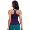 sphinx cat Yoga Racerback Tank Top for Women with Built in Bra,Women's Padded Sports Bra Fitness Workout Running Shirts Dark-Purple 6 view 1