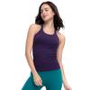 sphinx cat Yoga Racerback Tank Top for Women with Built in Bra,Women's Padded Sports Bra Fitness Workout Running Shirts Dark-Purple 6 view 4
