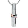 MYPOWER Cremation Urn Necklace For Ashes Cylinder In Loving Memory with Together Forever Keepsake Ashes Pendant Jewelry For Women&Men view 1
