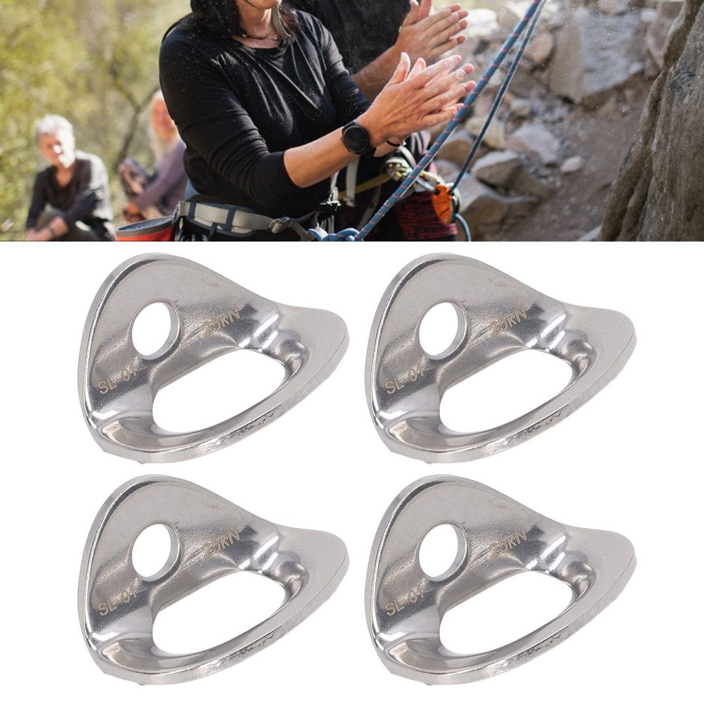 10Pcs Stainless Steel Bolt Hanger,Climbing Hanger Climbing Anchor for Cave Exploration,Strong Load Bearing,Portable Design,Easy to Install