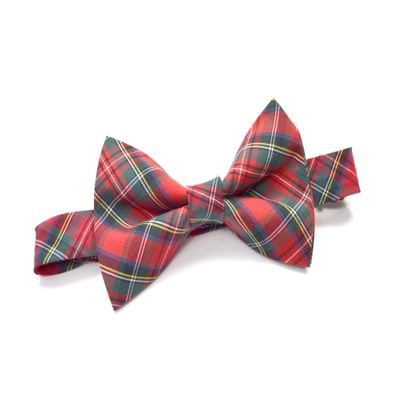 Christams Bow Tie, Tartan Bow Tie, Christmas Plaid Bow Tie, Red and Green Bow Tie, Pre Tied Bow Tie (#5, (Size)2Y-4Y)