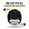 Guardian Cap - Soft-Shell Helmet Cover for Football and Lacrosse - Reduces Impact and Protects Helmets - One Size Fits All for Youth, High School and College Programs - Black view 4