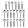 A ABSOPRO Tapered Bolts Screws for MTB Bike Bicycle Stem Durable M5x20mm Socket Head Cap Bolts Screws Nuts Steel Silver Tone (Set of 20) view 1