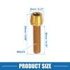 A ABSOPRO Tapered Bolts Screws for MTB Bike Bicycle Stem Durable M5x20mm Socket Head Cap Bolts Screws Nuts Steel Gold Tone (Set of 10) view 4