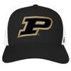 Campus Lab Official Purdue University Team Logo Adjustable Snapback Trucker Hat - Unisex for Men and Women Black view 2
