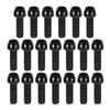 A ABSOPRO Tapered Bolts Screws for MTB Bike Bicycle Stem Durable M6x20mm Socket Head Cap Bolts Screws Nuts Steel Black (Set of 20) view 1