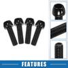 A ABSOPRO Tapered Bolts Screws for MTB Bike Bicycle Stem Durable M6x20mm Socket Head Cap Bolts Screws Nuts Steel Black (Set of 20) view 3