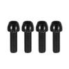 A ABSOPRO Tapered Bolts Screws for MTB Bike Bicycle Stem Durable M6x20mm Socket Head Cap Bolts Screws Nuts Steel Black (Set of 4) view 1