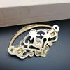 Southst 1Pcs Vintage European Wooden Wine Box Furniture Flower Handle Knobs,Zinc Alloy Hollow Handles, Gold view 2