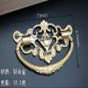 Southst 1Pcs Vintage European Wooden Wine Box Furniture Flower Handle Knobs,Zinc Alloy Hollow Handles, Gold view 3