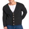 Mettclasi Men's Long-Sleeve Cardigan Sweater - Classic V Neck Button Down Knitted Cardigan with Pockets - Size XXL, Dark Grey view 1