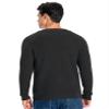 Mettclasi Men's Long-Sleeve Cardigan Sweater - Classic V Neck Button Down Knitted Cardigan with Pockets - Size XXL, Dark Grey view 4