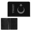 Flag of Turkey Passport Protector,Pu Leather Passport Case Wallet Travel Essentials view 2