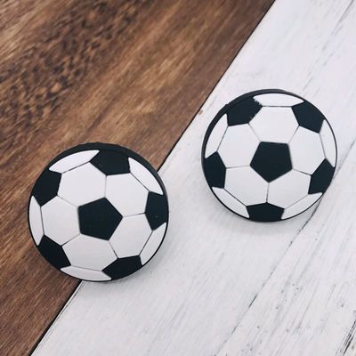 Southst Football Knobs Soft Rubber Drawer Knob Pulls Prevent for Room Furniture Dresser Handle Pull Cabinet Door Knob