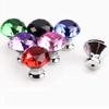 Southst 30mm Kit Cabinet Handles Diamond Shape Design Crystal Glass Knobs Cupboard Pulls Drawer Knobs Furniture Handle Hardware - (Color: Red/Size: 30mm) view 3