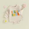Cousin Crew Shirts Baby Girl Boy Jumpsuit Romper Sweatshirt Sister Brother Cousin Crew Matching Outfits Fall Clothes (Apricot, 0-3 Months) view 2